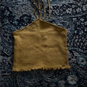 Hollister Yellow Halter